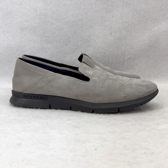EUC Cole Haan Grand Horizon Women’s Slip-on Loafer Ironstone Suede Grey size 8.5 - Picture 2 of 9
